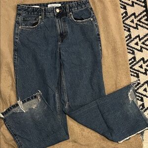 Calvin Klein Women's Dark Blue Straight Leg Jeans